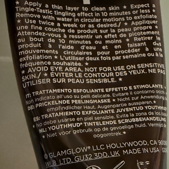 NEW GLAMGLOW youth mud tinglexfoliate treatment CREAM 5 x 0.5 oz/15 g=2.5oz/75 g - Picture 6 of 7